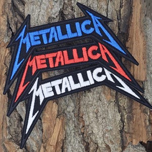 Metallica logo patch, Metallica heavy metal patch, Heavy metal band patch, Metallica band, iron on patch, sew on patch, high quality patch.