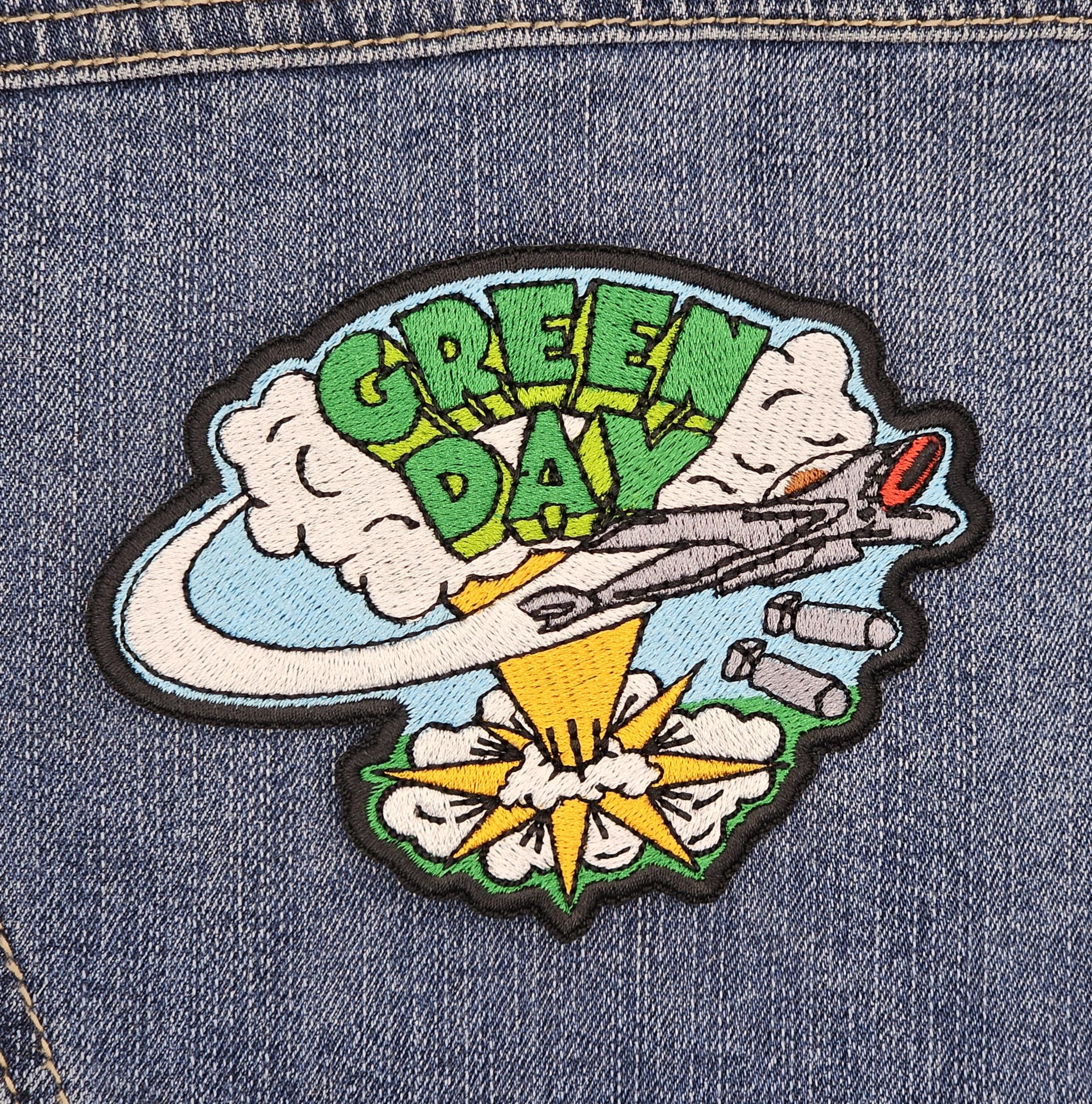 Hand Grenade Embroidered Patch – Iron-On/Sew-On, Biker Jacket, Military Style, P452