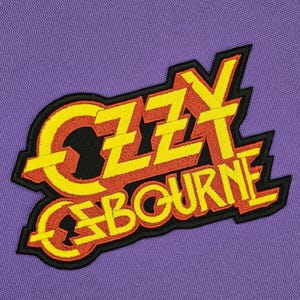 Ozzy Osbourne patch, heavy metal patch, Ozzy Osbourne heavy metal, iron on patch, sew on patch, high quality patch