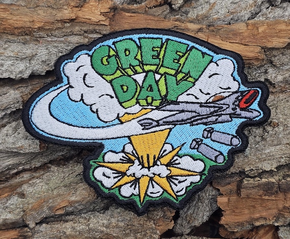 Rock Iron on Band Patch, Battle Jacket Patch, Sew on Patch, Green