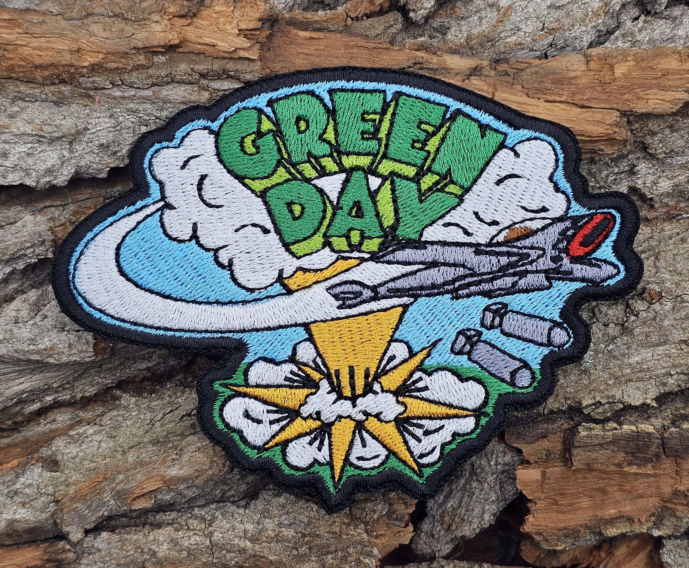 Rock Iron on Band Patch, Battle Jacket Patch, Sew on Patch, Green