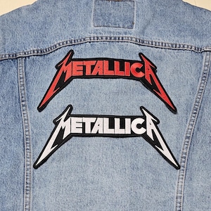 Metallica logo patch, Metallica heavy metal patch, Heavy metal band patch, Metallica band, iron on patch, sew on patch, high quality patch.