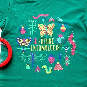 Zukunft Entomologen Jugend Shirt, Insekt Shirt für Kinder, süßes Käfer Shirt für Kinder