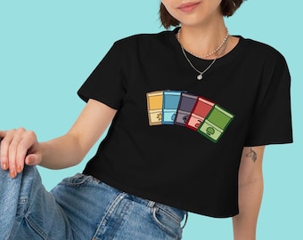 Magic Lands Crop Top, Magic The Gathering Crop Shirt