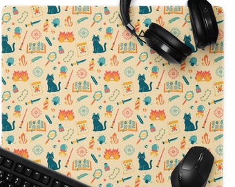 Wizard desk mat, Dungeons and Dragons desk mat, Witchy desk mat