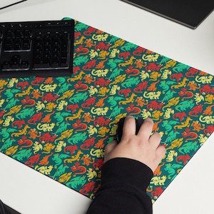 Dragons desk mat, Dungeons and Dragons mouse pad, Gift for Dungeon Masters, MTG playmat