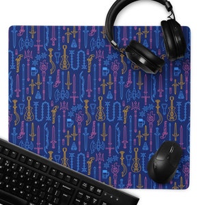 Damage Dealer desk mat, Dungeons and Dragons desk mat, Gift for Gamers