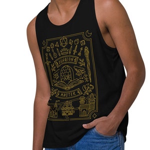 Dungeon Master Tank Top, D&D Tank Top, Dungeon Master Tank Top