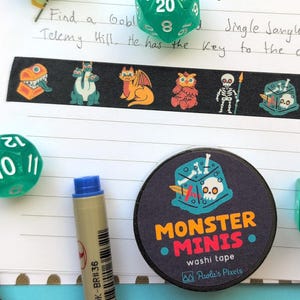 モンスターミニ和紙テープ、ダンジョンズ＆ドラゴンズ和紙テープ、ダンジョンマスター和紙テープ