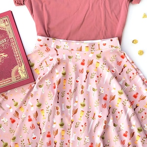 Spellcaster Skater Skirt, Dungeons and Dragons skirt, Cute Geeky skirt