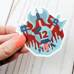 Barbarian Sticker, Dungeons and Dragons Sticker, 2.5 inch DnD sticker