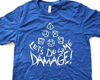 Let's Do Some Damage Shirt, Dungeons and Dragons Shirt, D&D Shirt, Gift for Dungeon Master