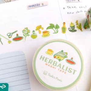 Herbalist Washi Tape, Dungeons and Dragons Washi Tape, Geeky washi tape