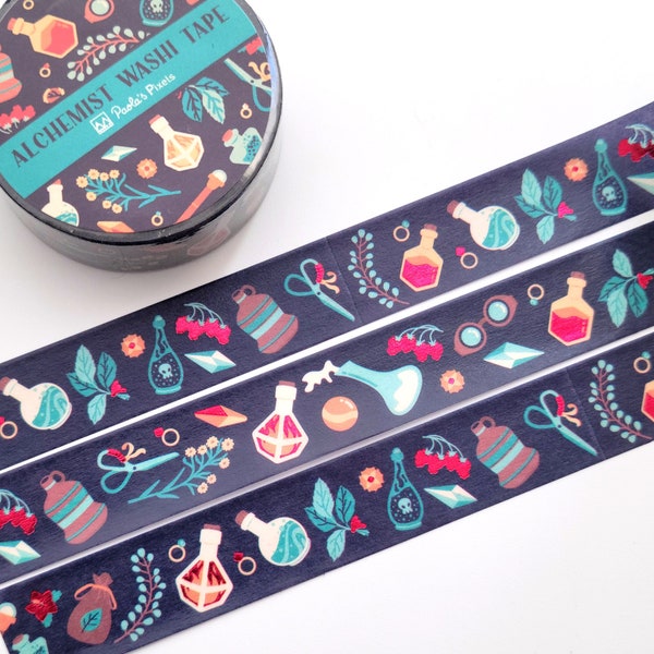 Alchemist Washi Tape, Dungeons and Dragons Washi Tape, Geeky washi tape