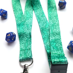 Goblin Lanyard, Dungeons and Dragons Vintage Inspired Lanyard, Geeky Lanyard