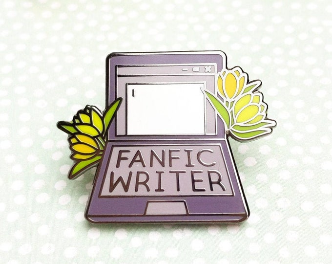 Fanfic Writer pin, Fandom Enamel Pin, Anime Enamel Pin, Fanfic Writer Enamel Pin, Cute pin, Funny enamel pin