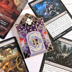 Black Life Counter, Hard Enamel HP Tracker for MTG, D&D