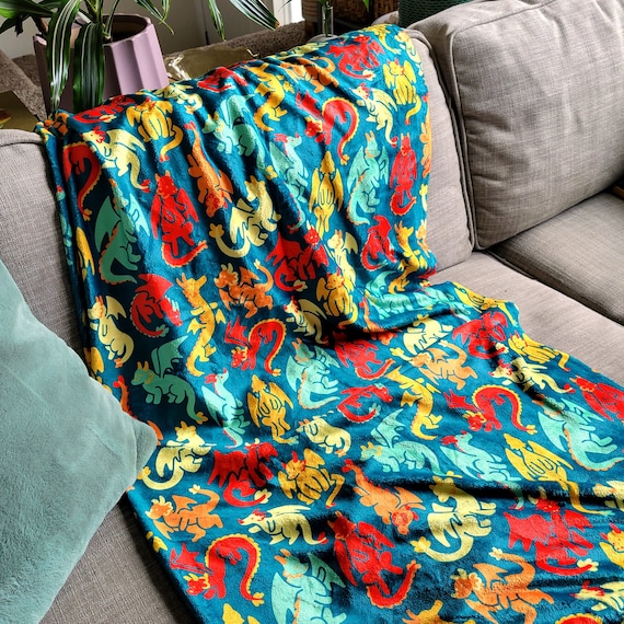 Dragons Blanket, Dungeons and Dragons Blanket, D&D Blanket