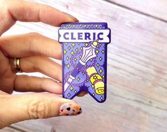 Seconds Sale! Cleric Banner Enamel Pin