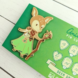 Deer Druid Enamel Pin, Dungeons and Dragons Enamel Pin, DnD Druid Pin