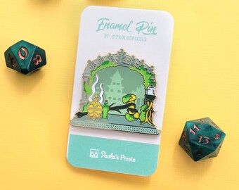 The Cleric Window Pin, Dnd Enamel Pin, Tabletop RPG pin, D&D pin
