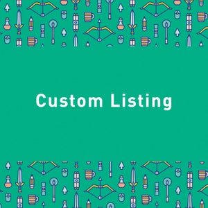 Inserzione personalizzata per coprire le spese di spedizione per il reso