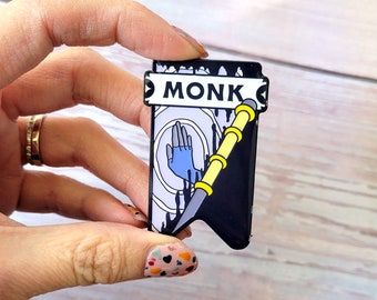 Seconds Sale! Monk Banner Enamel Pin