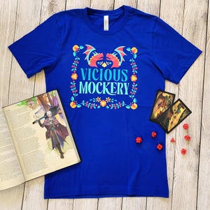 Vicious Mockery Shirt: Bard D&D Folk Art Tee