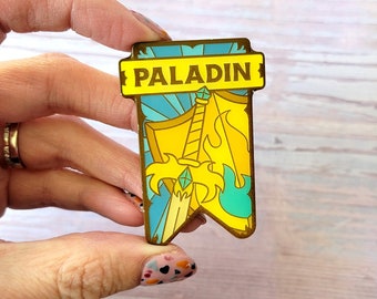 Seconds Sale! Paladin Banner Enamel Pin