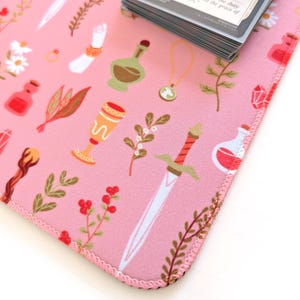 Spellcaster Playmat, Cute MTG Playmat, Pink Magic The Gathering Playmat image 2