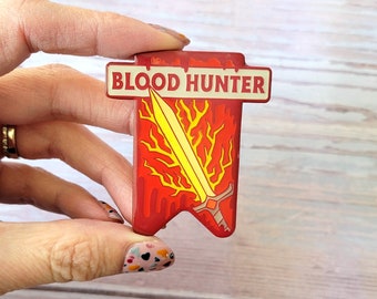 Seconds Sale! Blood Hunter Banner Enamel Pin