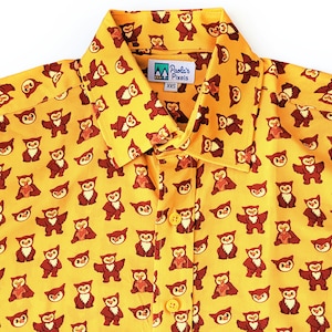 Owlbear Unisex Button Up, Dungeons and Dragons Button Up, Geeky Button Up, DnD Hawaiian Shirt