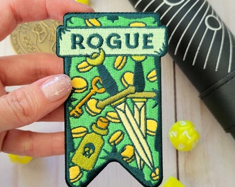 Rogue Banner patch, Dungeons and Dragons patch, DnD patch, Dungeon Master Gift, D&D Rogue patch, Pathfinder patch