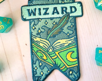 Wizard Banner patch, Dungeons and Dragons patch, DnD patch, Dungeon Master Gift, D&D wizard patch, Pathfinder patch