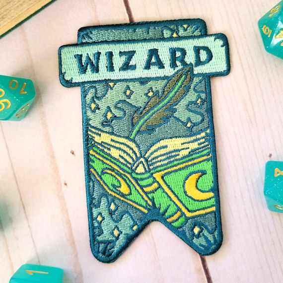 Wizard Banner patch, Dungeons and Dragons patch, DnD patch, Dungeon Master Gift, D&D wizard patch, Pathfinder patch