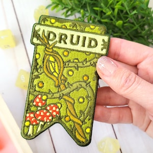 Druid Banner patch, Dungeons and Dragons patch, DnD patch, Dungeon Master Gift, D&D Druid patch, Pathfinder patch