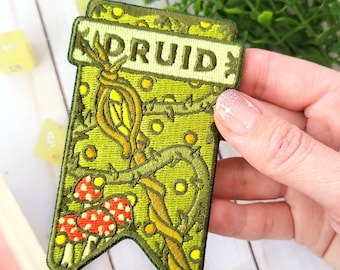 Druid Banner patch, Dungeons and Dragons patch, DnD patch, Dungeon Master Gift, D&D Druid patch, Pathfinder patch