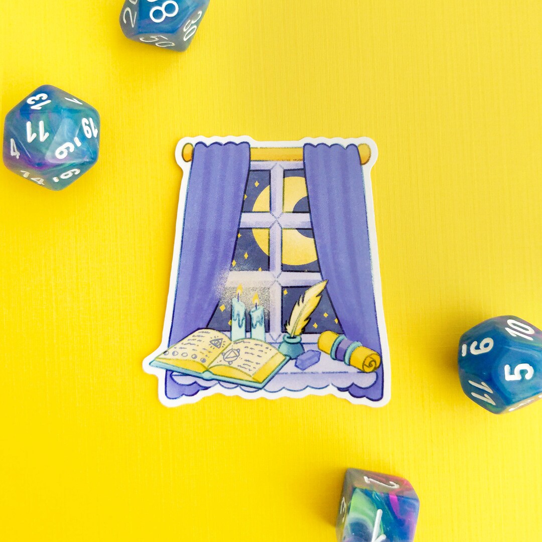 Dnd Window Icon Wizard Window Sticker - Dungeons and Dragons Sticker - 2.5 Inch Dnd ...