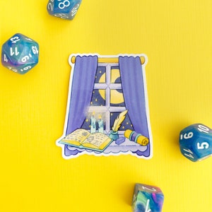 Wizard Window Sticker - Dungeons and Dragons sticker - 2.5 inch DnD sticker