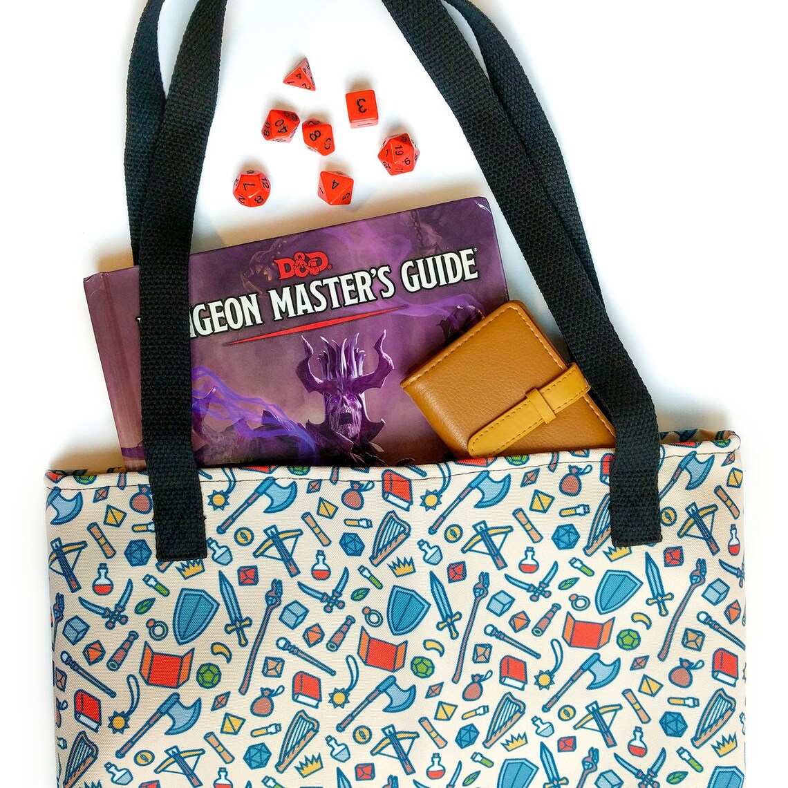 Colorful Dungeons and Dragons tote bag D&D bag Etsy