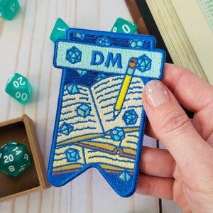 Dungeon Master Banner patch, Dungeons and Dragons patch, DnD patch, Dungeon Master Gift, D&D DM patch, Pathfinder patch