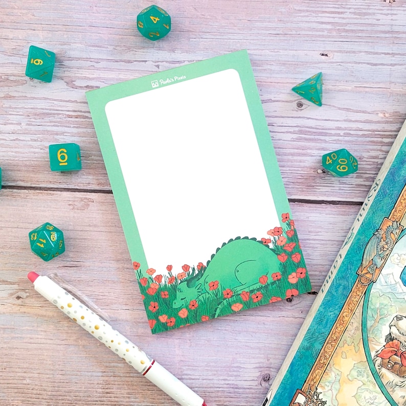 Dragon Notepad: Dungeons and Dragons, Geeky Dungeon Master Gift - Etsy