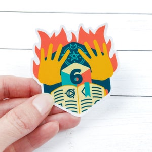 Wizard sticker - Dungeons and Dragons sticker - 3 inch Dnd sticker