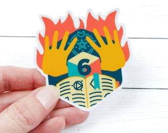 Wizard sticker - Dungeons and Dragons sticker - 3 inch Dnd sticker