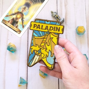 Paladin Banner patch, Dungeons and Dragons patch, DnD patch, Dungeon Master Gift, D&D Paladin patch, Pathfinder patch