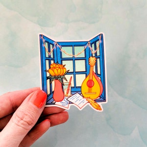 Sticker fenêtre Barde - Sticker Donjons et Dragons - Sticker D&D 2,5 pouces