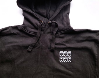 Ability Scores Embroidered Hoodie, Dungeons and Dragons Hoodie, DnD Hoodie, Geeky Hoodie