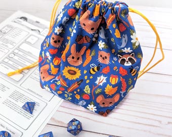 Bloomburrow Dice Bag, Dungeons and Dragons Pouch, No AI