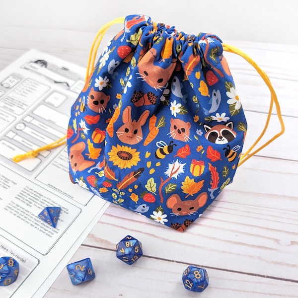 Bloomburrow Dice Bag, Dungeons and Dragons Pouch, No AI