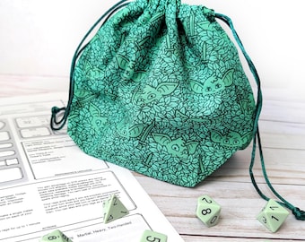 Goblins Dice Bag, Dungeons and Dragons Pouch, No AI